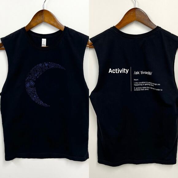 ZYIA Activewear Logo Cut Off Tank - Picture 1 of 5